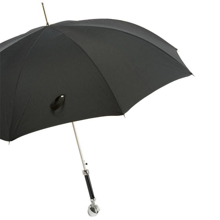 Black Fashionable Umbrellas For All Seasons, Silver Claw Handle