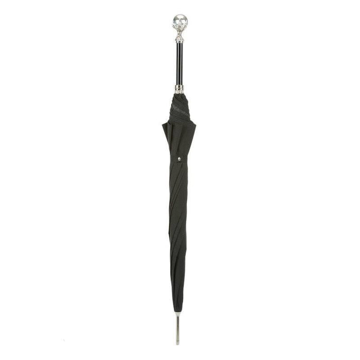 Black Fashionable Umbrellas For All Seasons, Silver Claw Handle