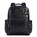 Black Men's Vegetable Leather Commuter Backpack