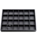 Black PU Leather Jewelry Display Tray Organizer