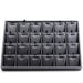 Black PU Leather Jewelry Display Tray Organizer