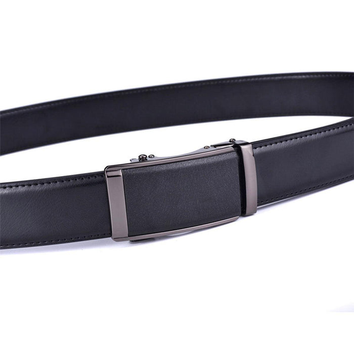 Black Suit Leather Belt For Men, Camaro Model - Artynov | Unique Handmade Accessories