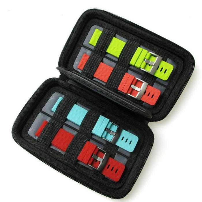 Black Traveller Watch Storage Case Box with 4 Slots