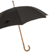 Black Umbrella with Bamboo Handle, Unique Design