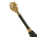 Black Umbrella with Gold Lion Handle, Luxurious Accessory