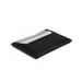 black python leather slim wallet for men