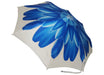 Blue Dahlia Canopy Luxury Ladies Folding Umbrella