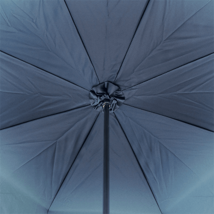 Blue Double Cloth Crystal Blue Gem Handle Umbrella