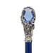 Blue Double Cloth Crystal Blue Gem Handle Umbrella