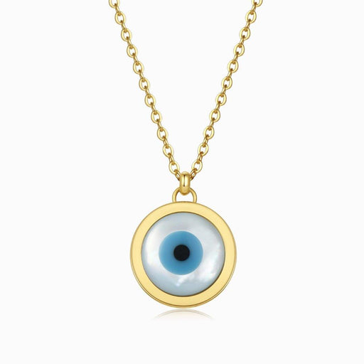 Blue Evil Eye Gold Chain Necklace - Artynov | Unique Handmade Accessories