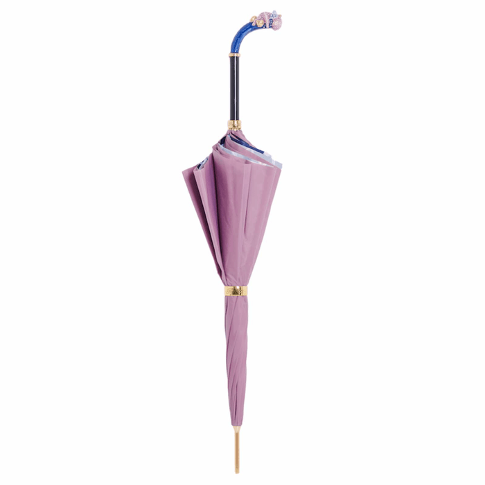 Blue Starfish Purple Print Luxury Umbrella