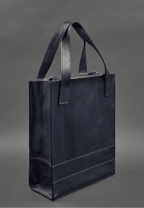 Premium leather shopper tote for women