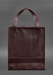 Elegant leather shopper tote for women