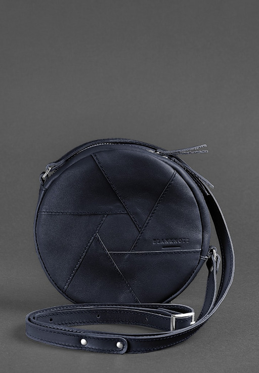 Elegant Unique Crossbody Bag Leather Round Bag