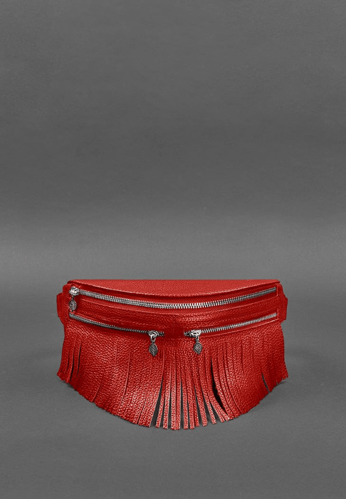 Handcrafted Women's Exclusive Leather Belt Crossbody Bag