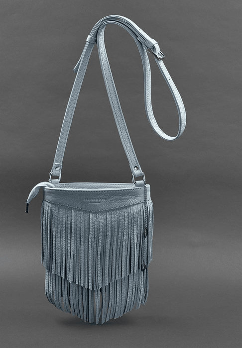 Stylish Women's Mini Leather Crossbody Bag with Fringe Accents