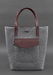 Unique Felt Tote Bag with Leather Details for Women