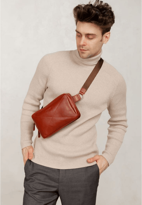 Luxury Handmade Soft Leather Sling Bag - Elegant Sling Bag