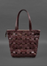 Women's luxury woven leather tote
