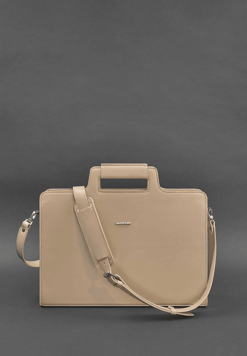 Unique Women's Leather Bag For Laptop and Documents