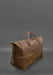 Leather travel bag for women