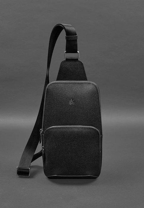 Trendy Leather Sling Bag for Men - Stylish One-Shoulder Chest Backpack