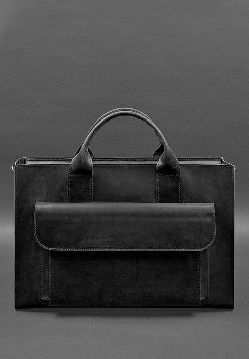 Leather tote bag
