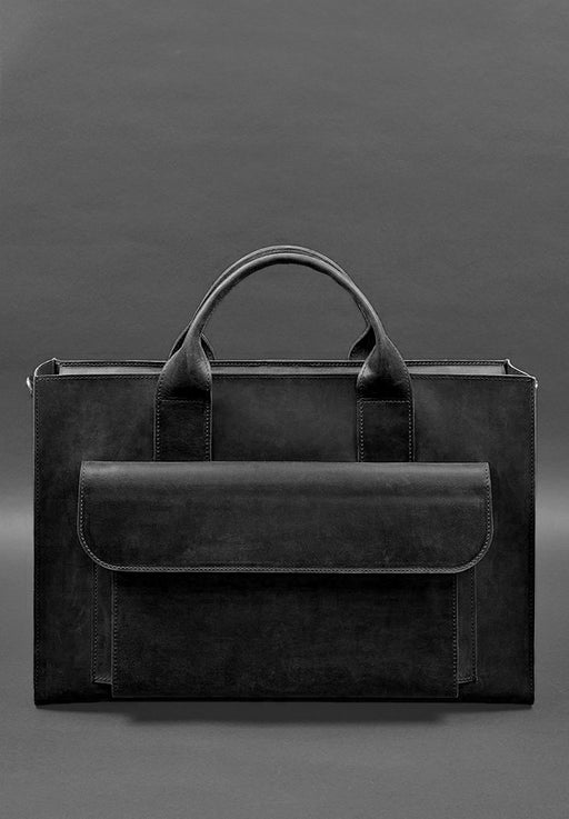 Leather tote bag
