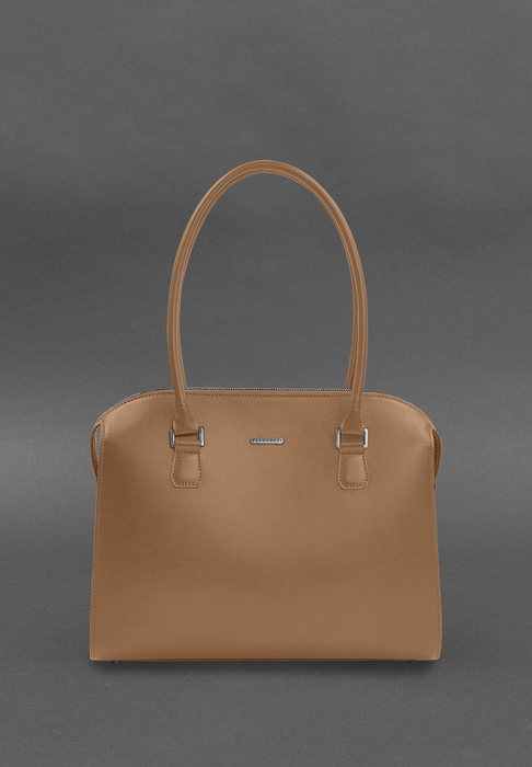 Designer leather shoulder bag