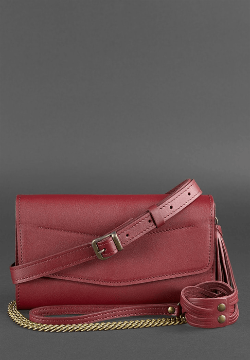 Daily use leather crossbody bag for women