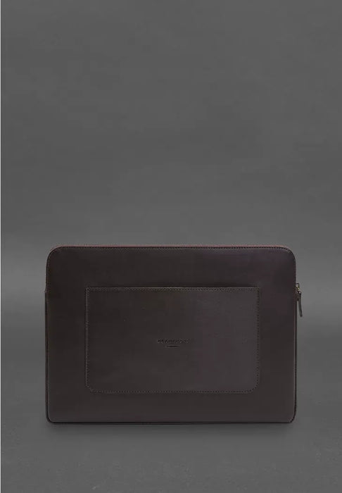 Genuine Leather Laptop Case – Zippered with Secure Flap and Front Pocket