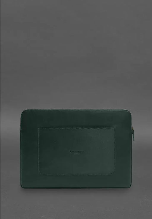 Genuine Leather Laptop Case – Zippered with Secure Flap and Front Pocket