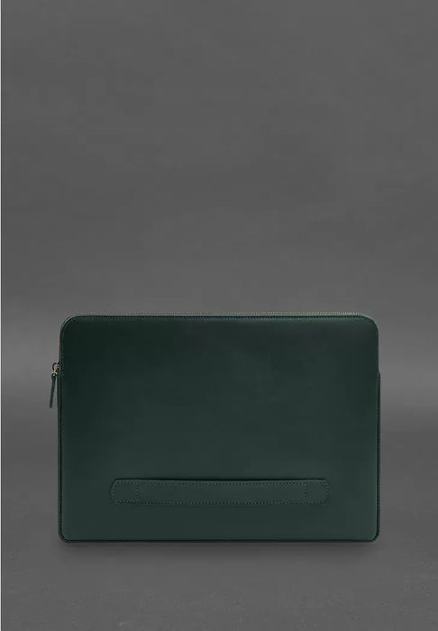 Genuine Leather Laptop Case – Zippered with Secure Flap and Front Pocket