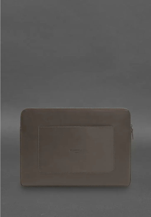 Genuine Leather Laptop Case – Zippered with Secure Flap and Front Pocket
