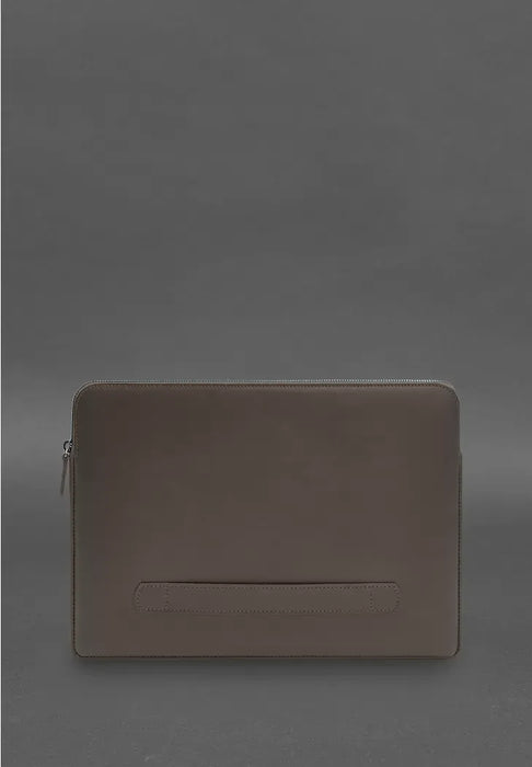 Genuine Leather Laptop Case – Zippered with Secure Flap and Front Pocket