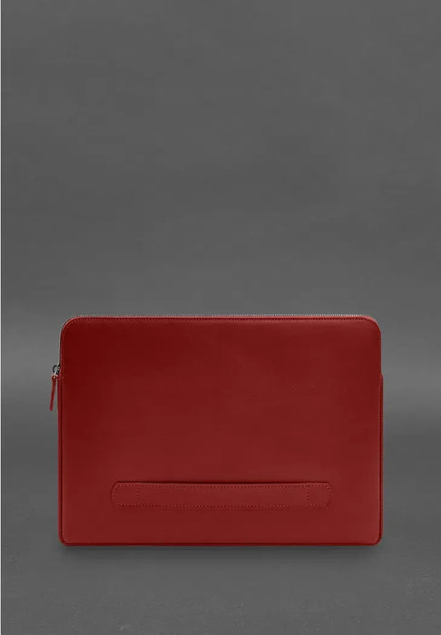 Genuine Leather Laptop Case – Zippered with Secure Flap and Front Pocket