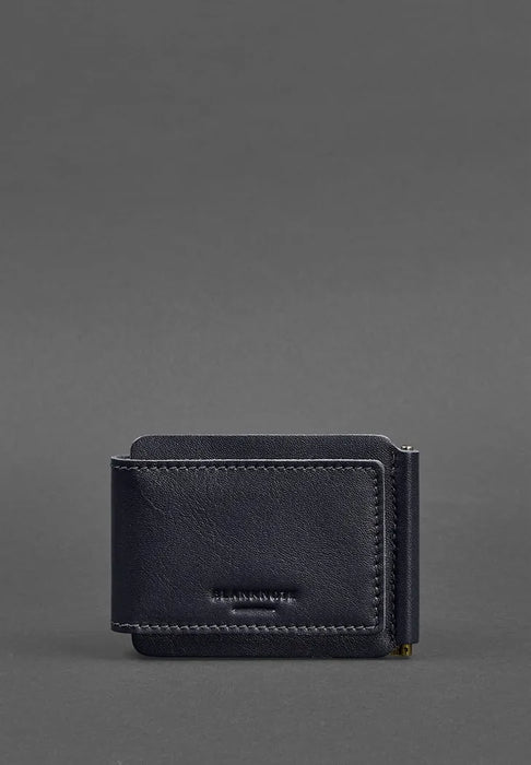 Designer Leather Wallet with Money Clip