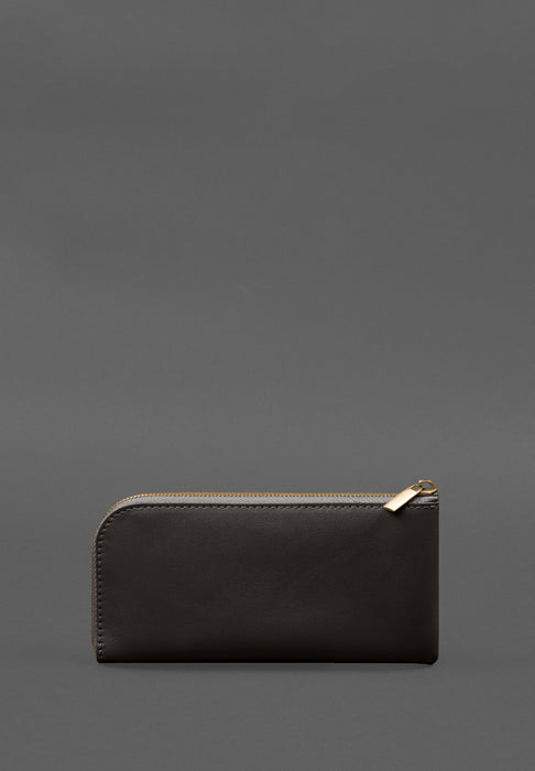 Duable Casual Leather Purse-bill Holder With A Zipper