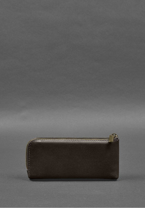 Fashionable Leather Purse-bill Holder With A Zipper