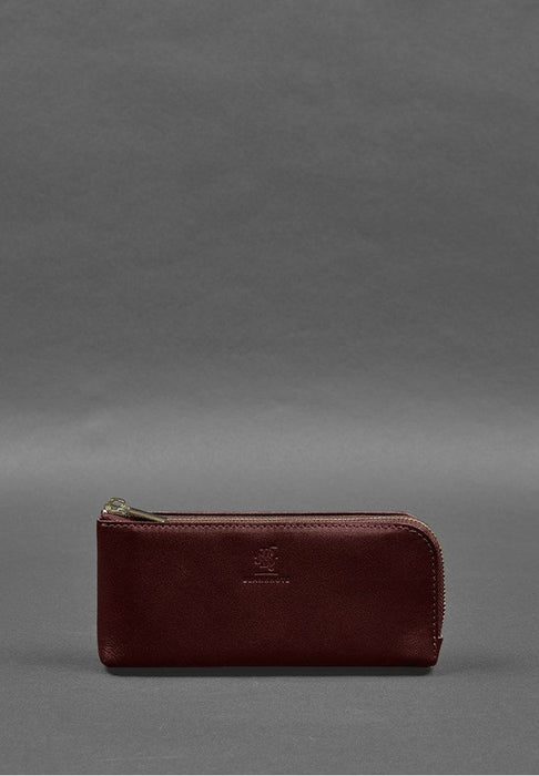 Fashionable Leather Purse-bill Holder With A Zipper