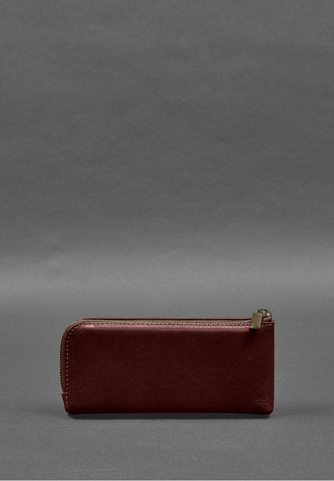 Fashionable Leather Purse-bill Holder With A Zipper