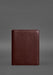 Leather notebook with snap closure
