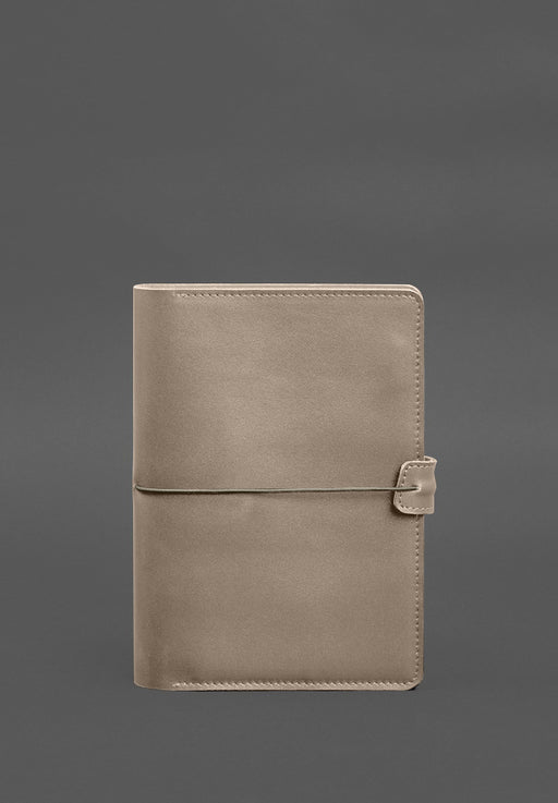 Leather notebook with business card slots
