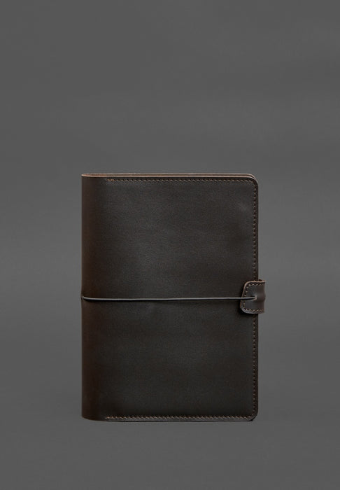 Leather notebook with lock
