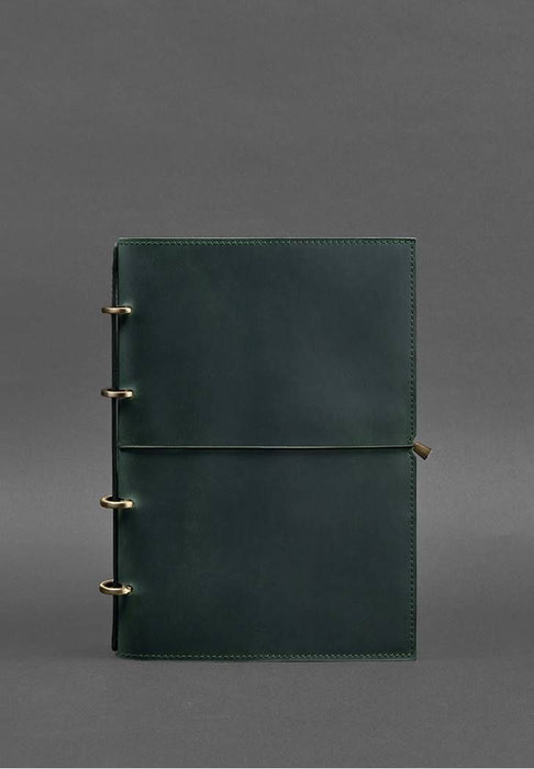 Leather notebook with calendar pages
