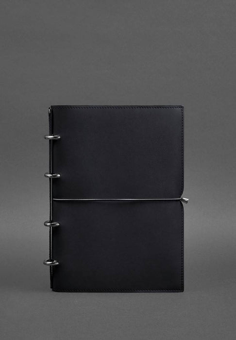 Leather notebook with planner insert
