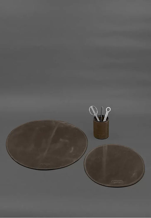 Genuine Leather Desk Set – Elegant and Functional Office Accessory