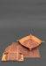 Light Brown Leather Desk Set – Elegant Organizer for Office or Home