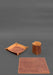 Light Brown Leather Desk Set – Elegant Organizer for Office or Home