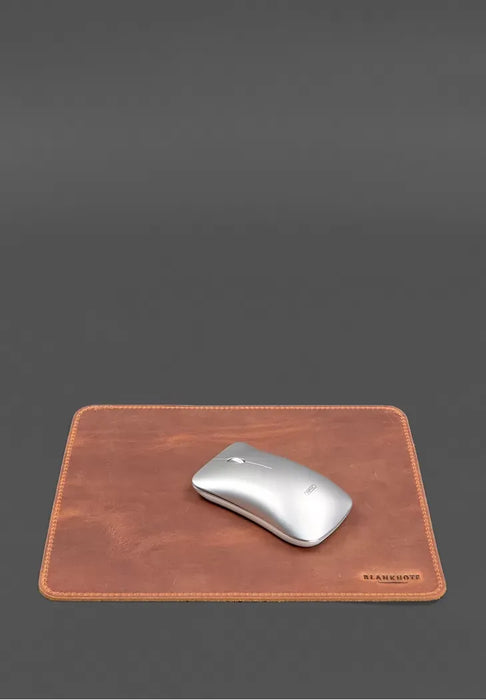 Light Brown Leather Desk Set – Elegant Organizer for Office or Home